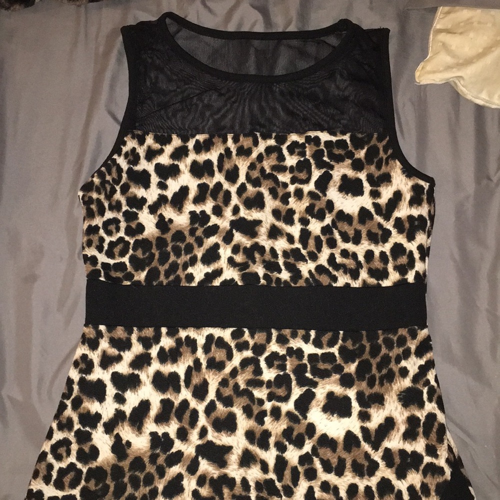 Woman’s cheetah print Charlotte Russe dress